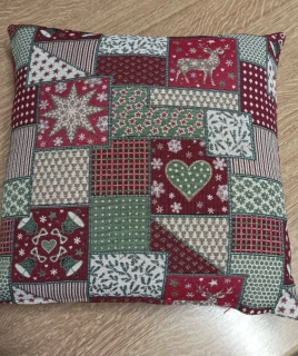 Gobelínový povlak - vánoční patchwork